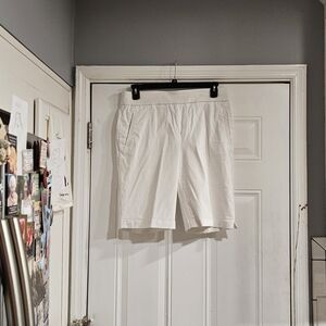 Kim Rogers White Men's Flat Front Shorts